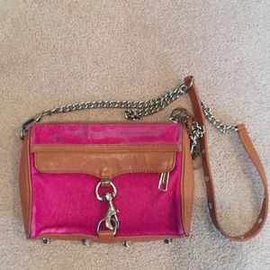 Authentic Rebecca Minkoff pink fur bag